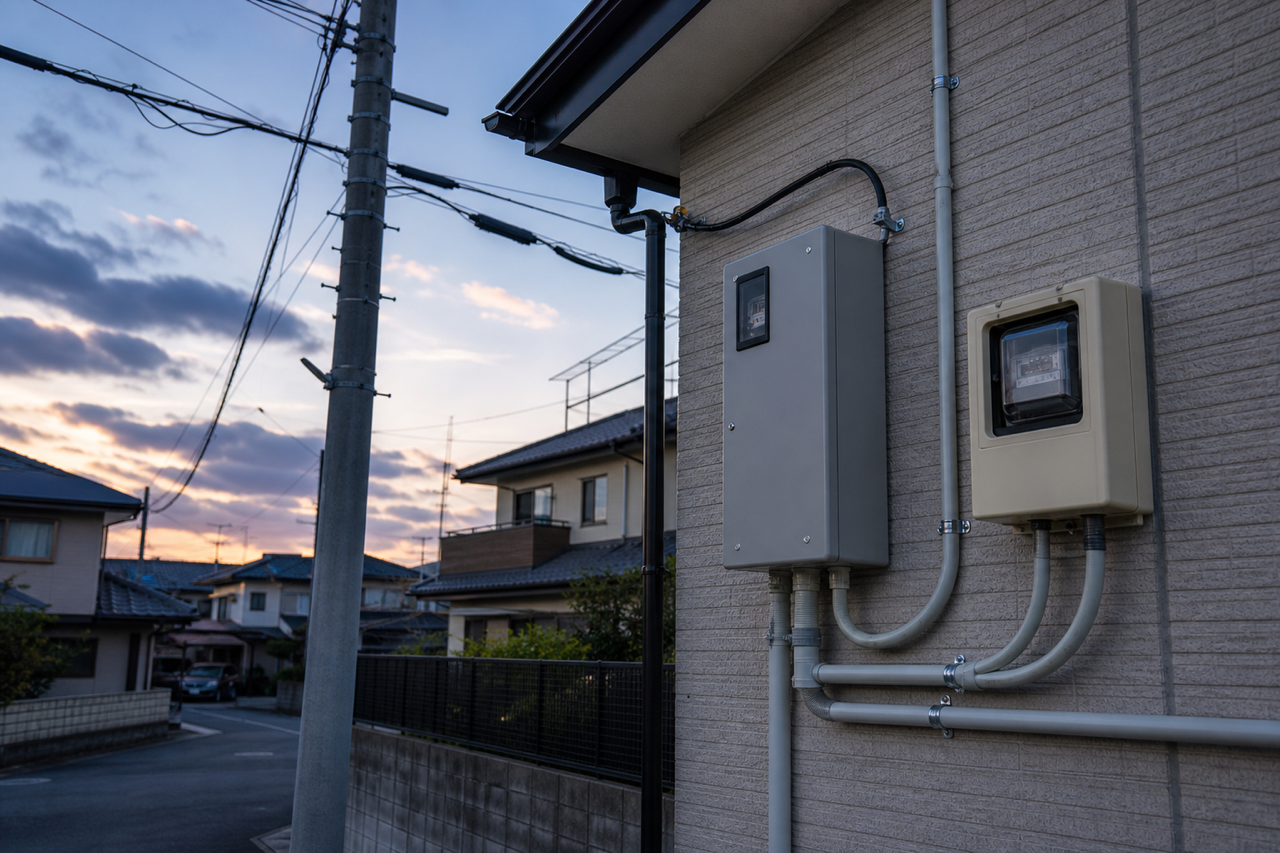 屋外電設工事のイメージ